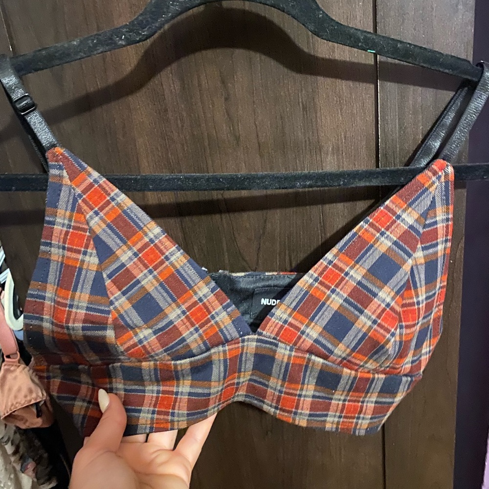 Plaid Bralette